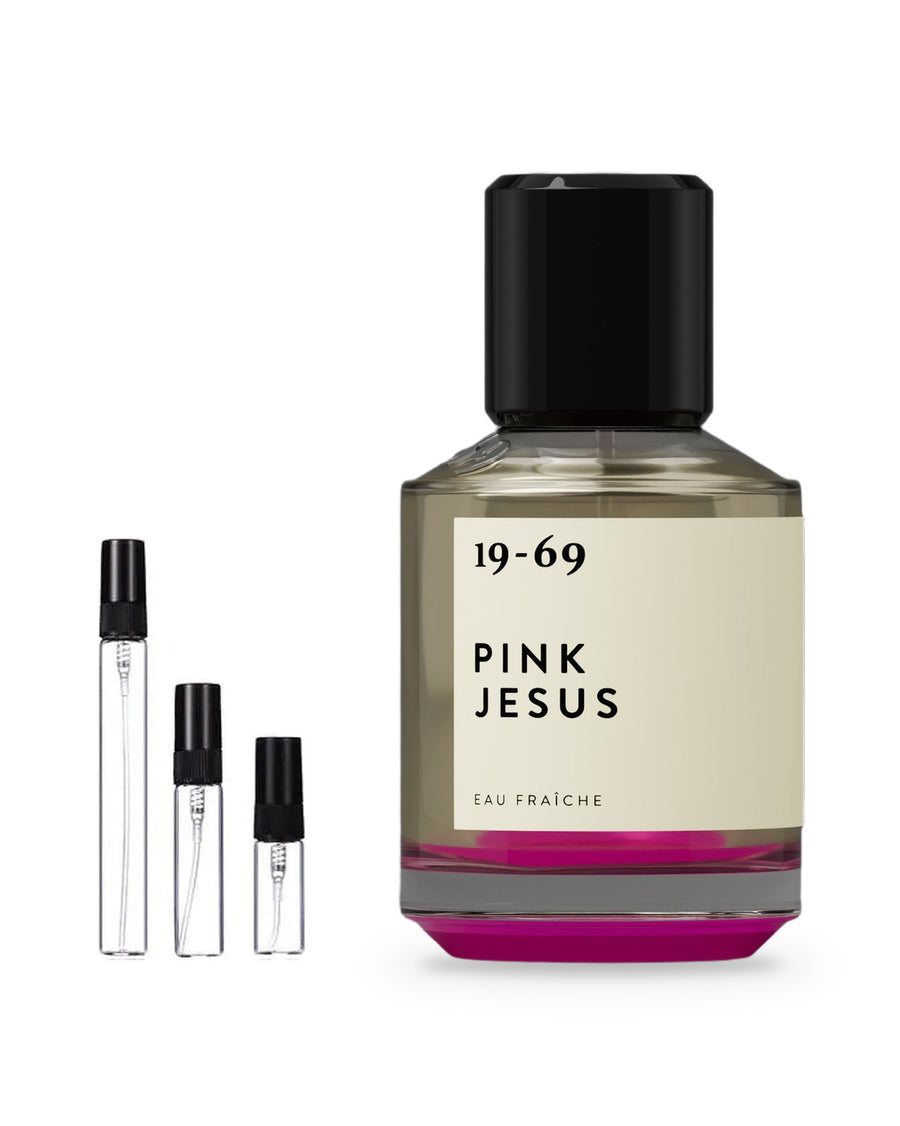 19-69 Pink Jesus sample – decant in glazen sprayflesje (2, 5 of 10 ml)