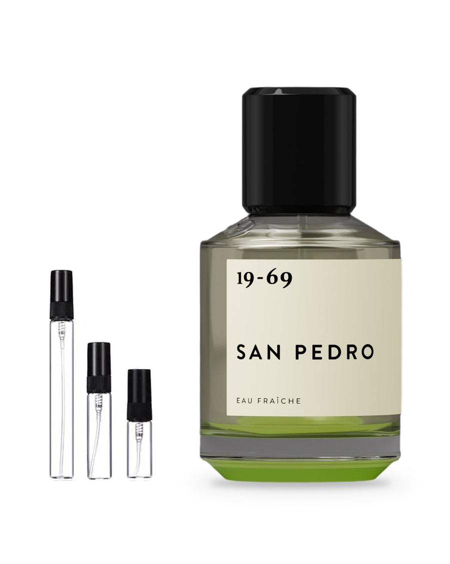 19-69 San Pedro sample – decant in glazen sprayflesje (2, 5 of 10 ml)
