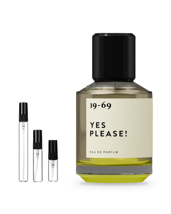 19-69 Yes Please! sample – decant in glazen sprayflesje (2, 5 of 10 ml)