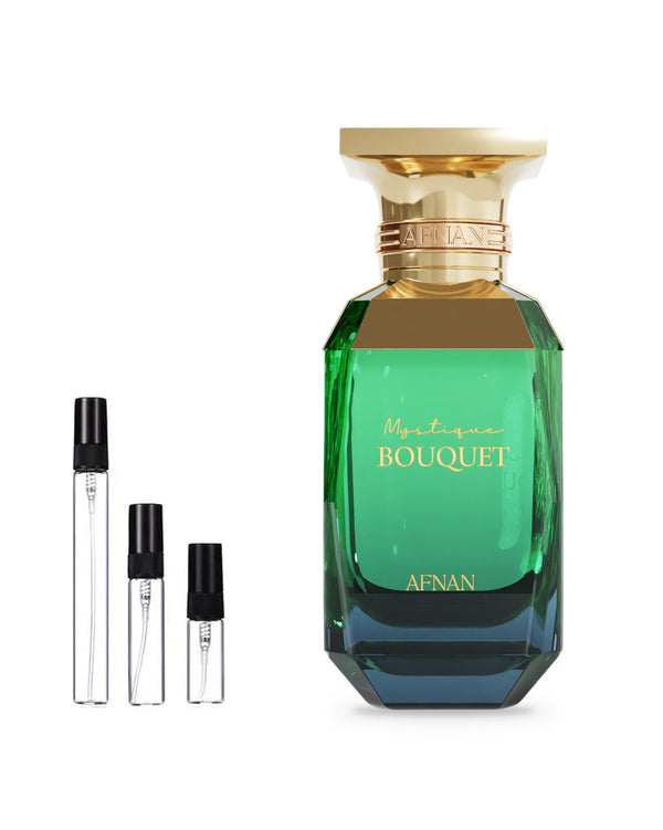 Afnan Mystique Bouquet sample – decant in glazen sprayflesje (2, 5 of 10 ml)