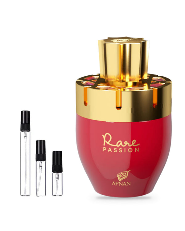 Afnan Rare Passion sample – decant in glazen sprayflesje (2, 5 of 10 ml)