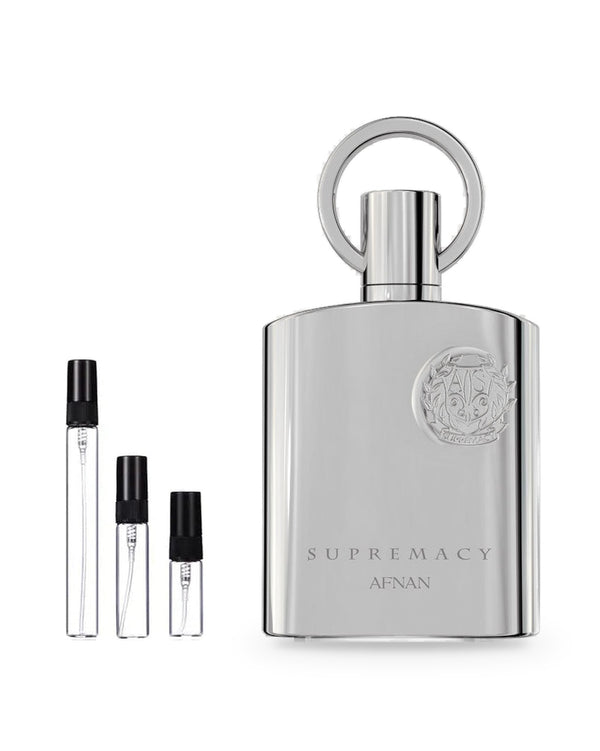 Afnan Supremacy Silver sample – decant in glazen sprayflesje (2, 5 of 10 ml)