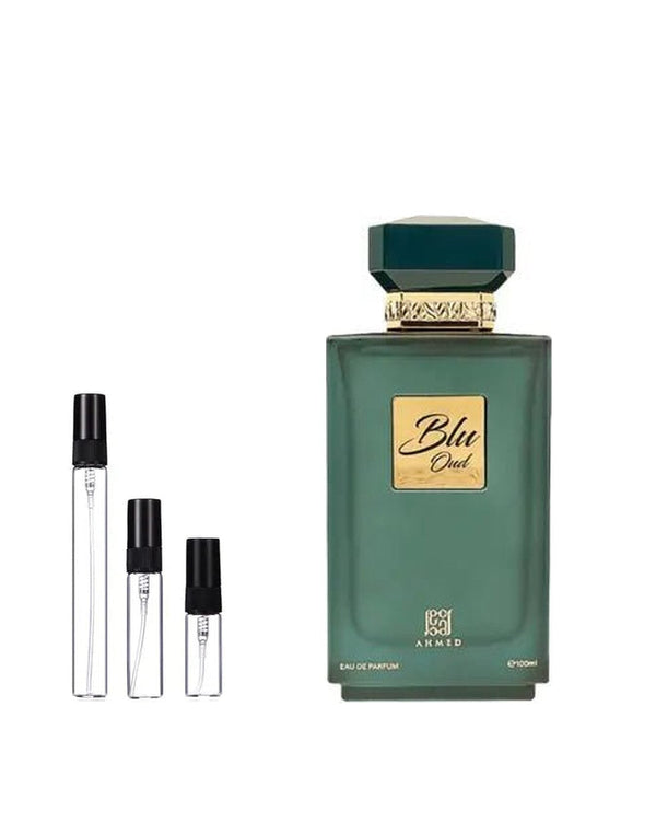Ahmed Al Maghribi Blu Oud sample – decant in glazen sprayflesje (2, 5 of 10 ml)
