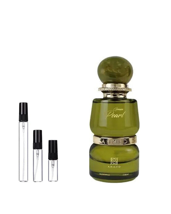 Ahmed Al Maghribi Green Pearl sample – decant in glazen sprayflesje (2, 5 of 10 ml)