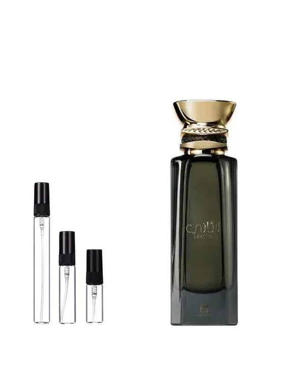 Ahmed Al Maghribi Laathani sample – decant in glazen sprayflesje (2, 5 of 10 ml)