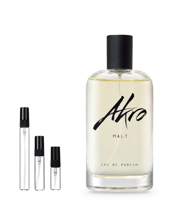 Akro Malt sample – decant in glazen sprayflesje (2, 5 of 10 ml)