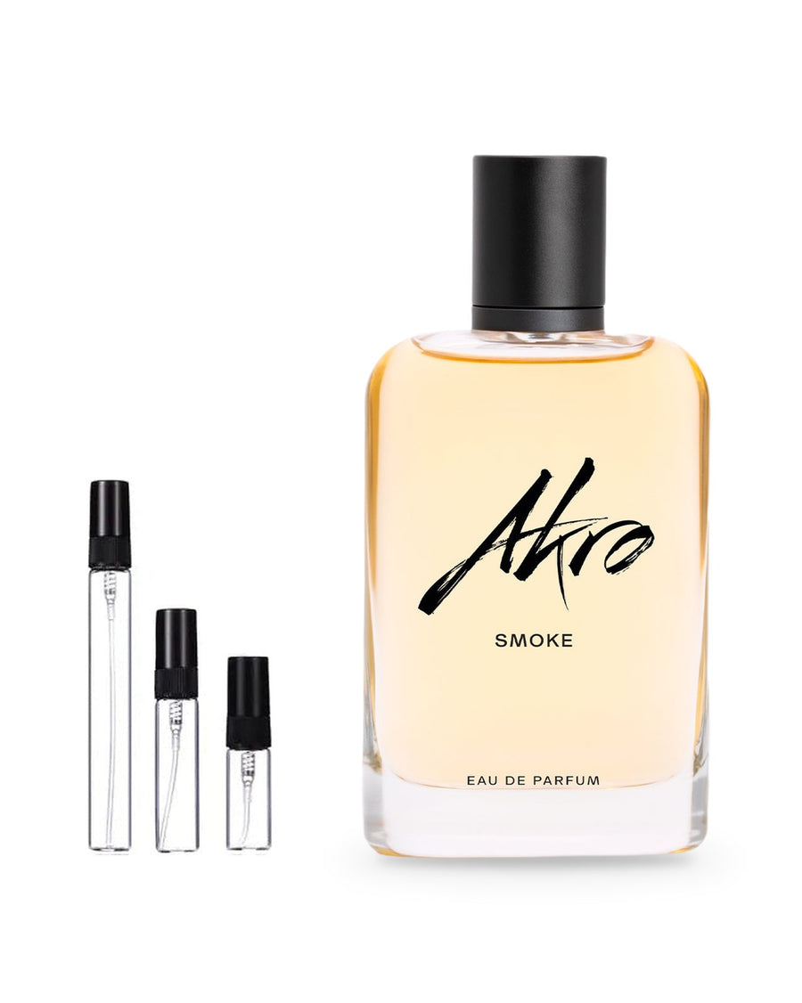 Akro Smoke sample – decant in glazen sprayflesje (2, 5 of 10 ml)