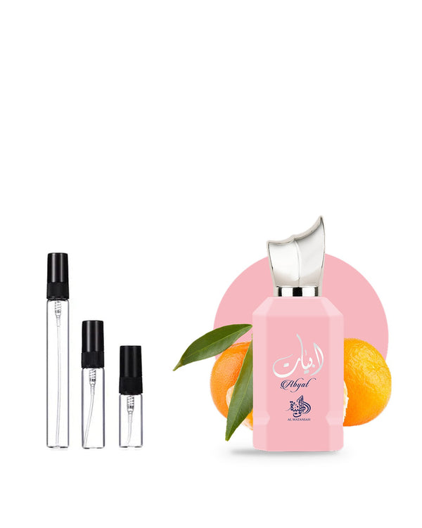 Al Wataniah Abyat sample – decant in glazen sprayflesje (2, 5 of 10 ml)