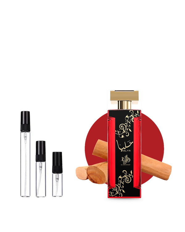 Al Wataniah Alya sample – decant in glazen sprayflesje (2, 5 of 10 ml)