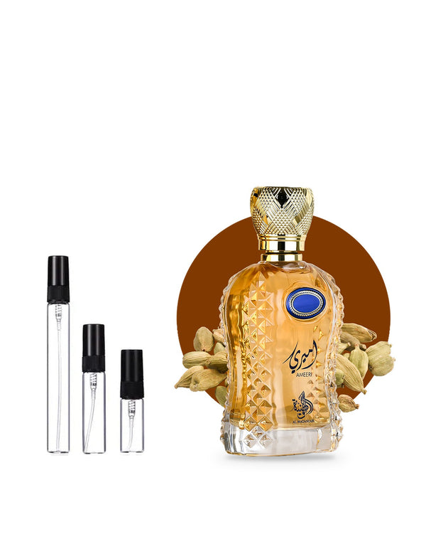 Al Wataniah Ameeri sample – decant in glazen sprayflesje (2, 5 of 10 ml)
