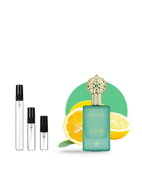 Al Wataniah Castilla sample – decant in glazen sprayflesje (2, 5 of 10 ml)