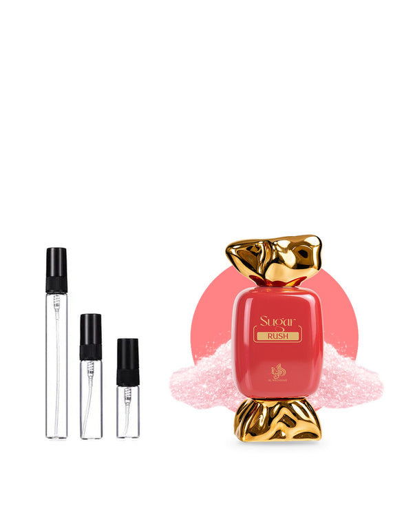 Al Wataniah Sugar Rush sample – decant in glazen sprayflesje (2, 5 of 10 ml)