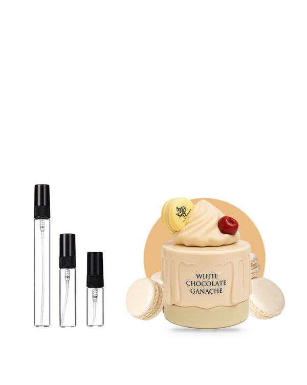 Al Wataniah White Chocolate Ganache sample – decant in glazen sprayflesje (2, 5 of 10 ml)