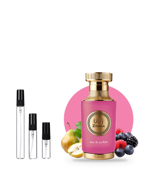 Al Wataniah Ziyana sample – decant in glazen sprayflesje (2, 5 of 10 ml)