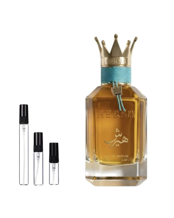 AlEzz Hersh Bukhori sample – decant in glazen sprayflesje (2, 5 of 10 ml)