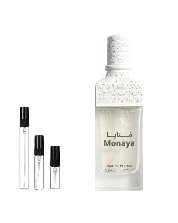AlEzz Klikat Monaya sample – decant in glazen sprayflesje (2, 5 of 10 ml)