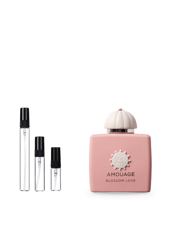 Amouage Blossom Love sample – decant in glazen sprayflesje (2, 5 of 10 ml)