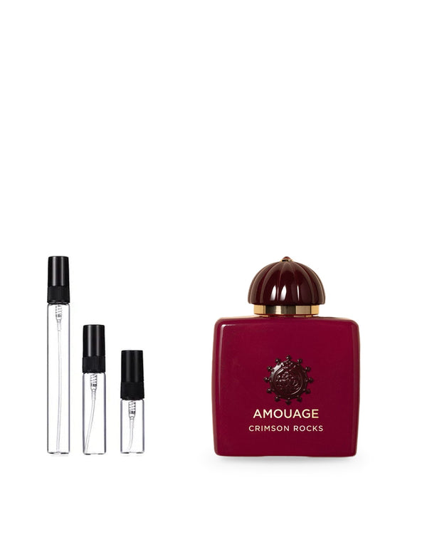 Amouage Crimson Rocks sample – decant in glazen sprayflesje (2, 5 of 10 ml)
