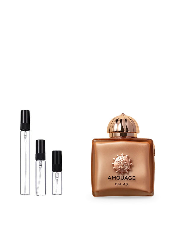 Amouage Dia 40 Woman sample – decant in glazen sprayflesje (2, 5 of 10 ml)