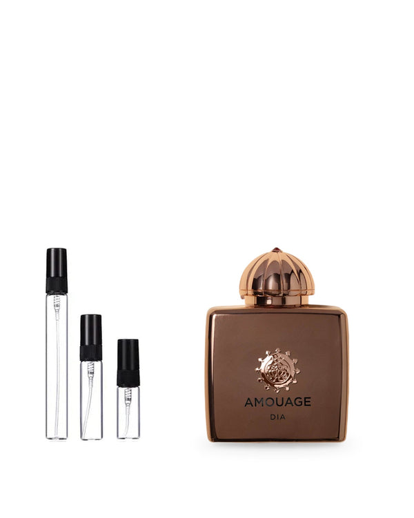 Amouage Dia Woman sample – decant in glazen sprayflesje (2, 5 of 10 ml)