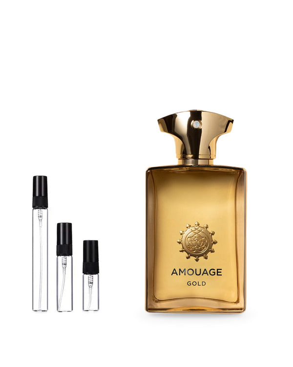Amouage Gold Man sample – decant in glazen sprayflesje (2, 5 of 10 ml)