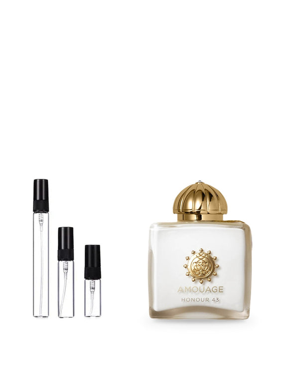 Amouage Honour 43 Woman sample – decant in glazen sprayflesje (2, 5 of 10 ml)