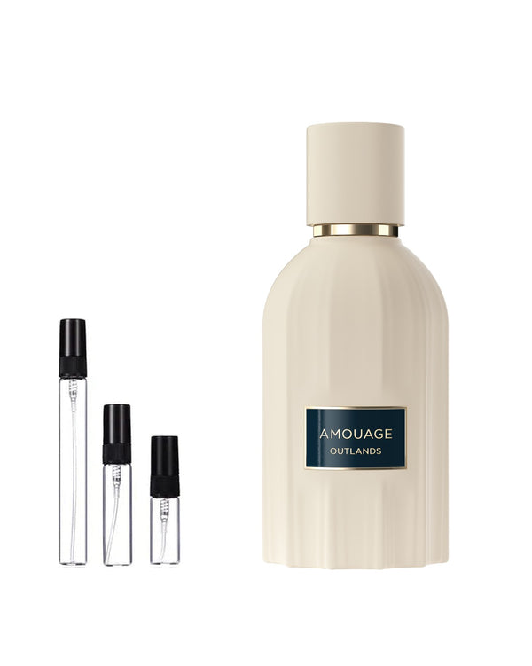 Amouage Outlands Essence de Parfum Sample – 2, 5 of 10 ml decant in glazen sprayflesje