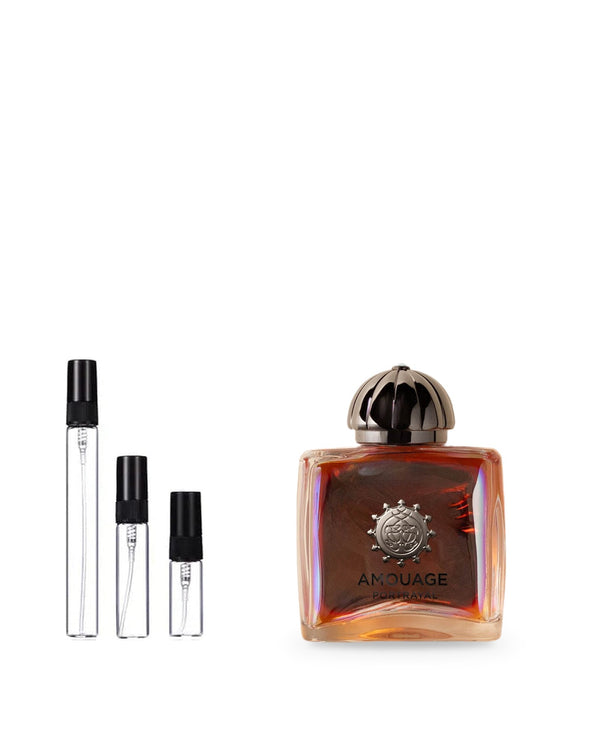 Amouage Portrayal Woman sample – decant in glazen sprayflesje (2, 5 of 10 ml)