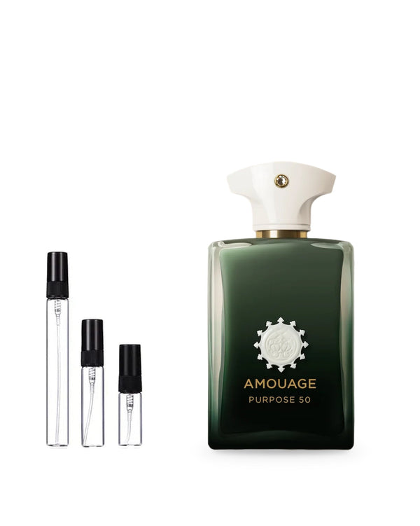 Amouage Purpose 50 sample – decant in glazen sprayflesje (2, 5 of 10 ml)