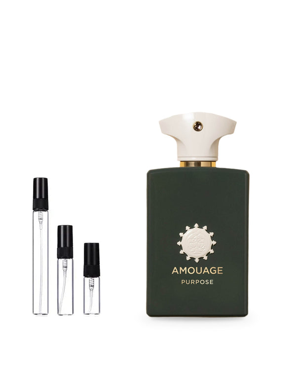 Amouage Purpose sample – decant in glazen sprayflesje (2, 5 of 10 ml)
