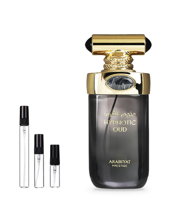 Arabiyat Prestige Hypnotic Oud sample – decant in glazen sprayflesje (2, 5 of 10 ml)
