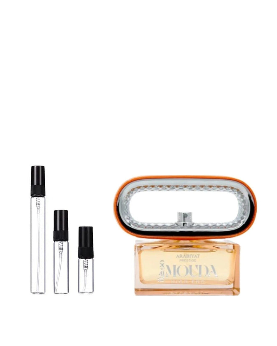 Arabiyat Prestige Mouda High End sample – decant in glazen sprayflesje (2, 5 of 10 ml)