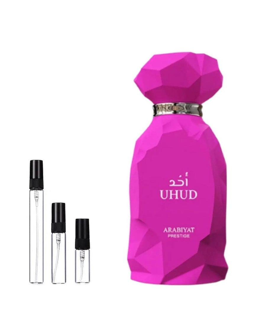 Arabiyat Prestige Uhud sample – decant in glazen sprayflesje (2, 5 of 10 ml)