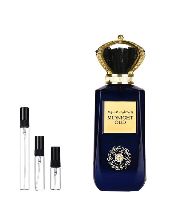 Ard Al Zaafran Midnight Oud sample – decant in glazen sprayflesje (2, 5 of 10 ml)