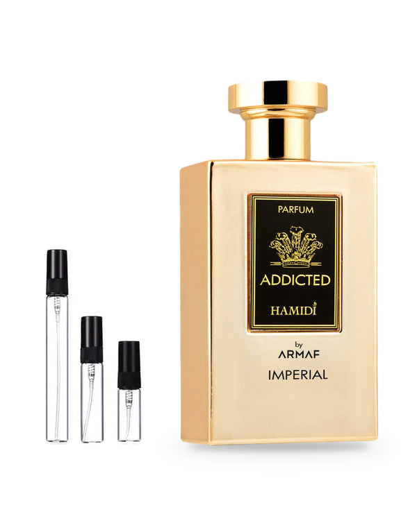 Armaf Addicted Imperial sample – decant in glazen sprayflesje (2, 5 of 10 ml)