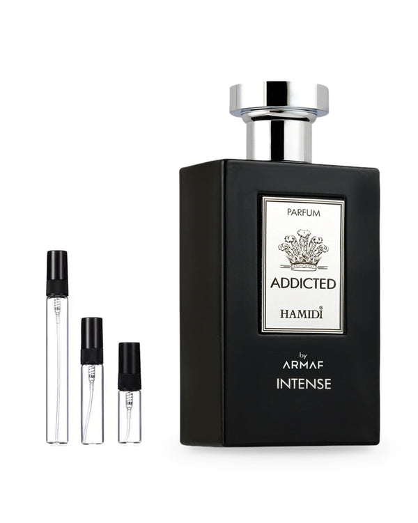 Armaf Addicted Intense sample – decant in glazen sprayflesje (2, 5 of 10 ml)