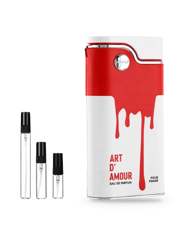 Armaf Art D' Amour sample – decant in glazen sprayflesje (2, 5 of 10 ml)