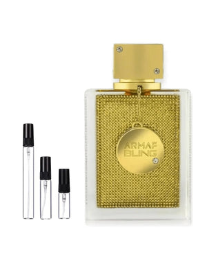 Armaf Club De Nuit Bling Gold sample – decant in glazen sprayflesje (2, 5 of 10 ml)