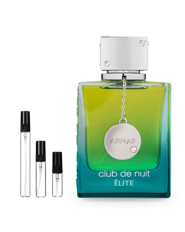 Armaf Club de Nuit Élite sample – decant in glazen sprayflesje (2, 5 of 10 ml)
