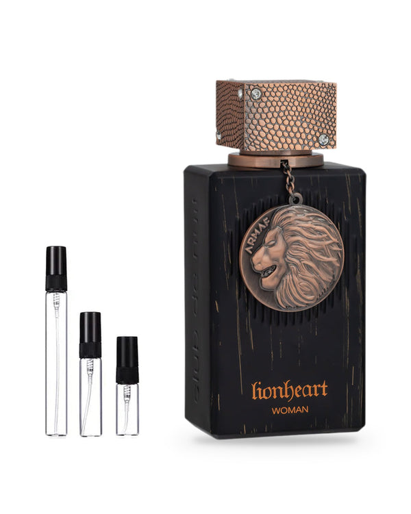 Armaf Club de Nuit Lion Heart Woman sample – decant in glazen sprayflesje (2, 5 of 10 ml)
