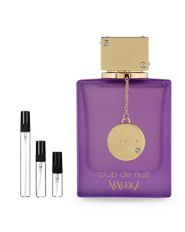 Armaf Club De Nuit Maleka sample – decant in glazen sprayflesje (2, 5 of 10 ml)