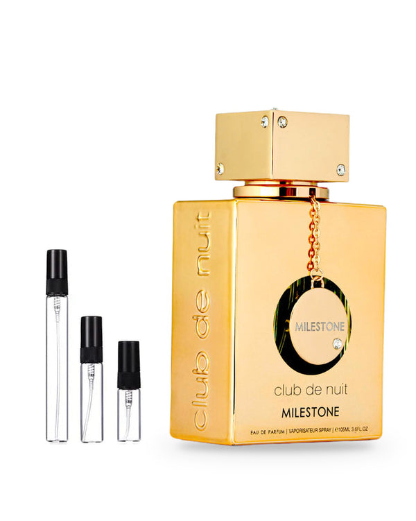 Armaf Club de Nuit Milestone sample – decant in glazen sprayflesje (2, 5 of 10 ml)