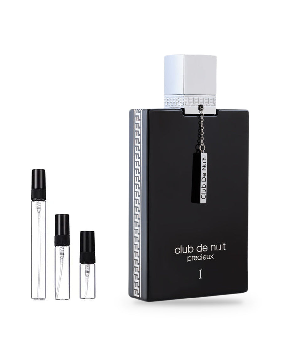 Armaf Club de Nuit Precieux 1 sample – decant in glazen sprayflesje (2, 5 of 10 ml)
