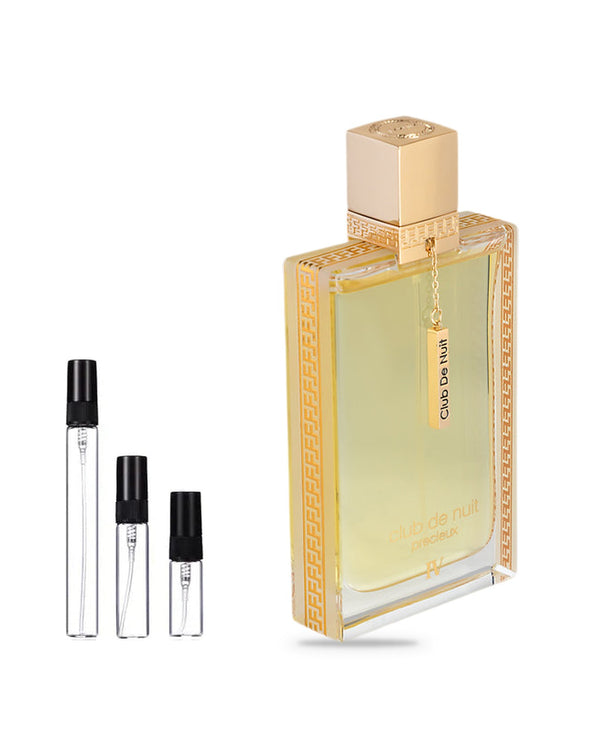 Armaf Club de Nuit Precieux IV sample – decant in glazen sprayflesje (2, 5 of 10 ml)