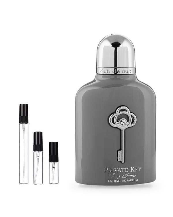 Armaf Club de Nuit Private Key To My Success sample – decant in glazen sprayflesje (2, 5 of 10 ml)
