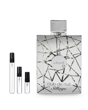 Armaf Club De Nuit Sillage sample – decant in glazen sprayflesje (2, 5 of 10 ml)