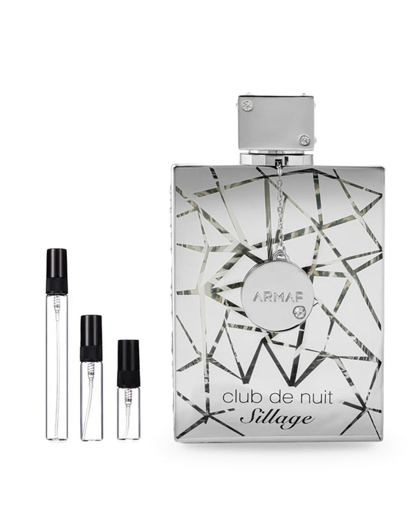 Armaf Club De Nuit Sillage sample – decant in glazen sprayflesje (2, 5 of 10 ml)