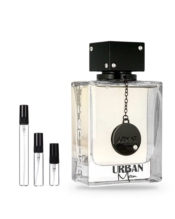 Armaf Club De Nuit Urban Man sample – decant in glazen sprayflesje (2, 5 of 10 ml)