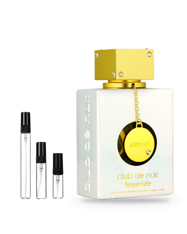Armaf Club De Nuit White Imperiale sample – decant in glazen sprayflesje (2, 5 of 10 ml)