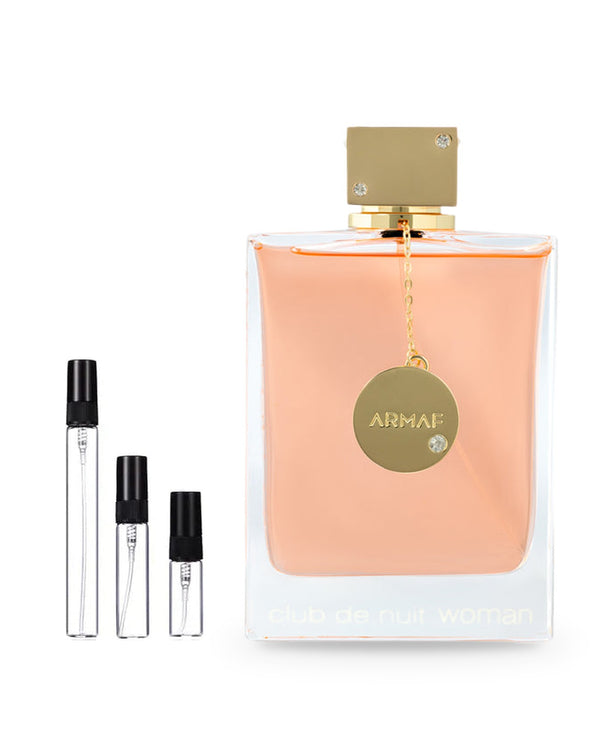 Armaf Club de nuit Woman sample – decant in glazen sprayflesje (2, 5 of 10 ml)